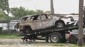 Parked vehicles found firebombed outside Detroit post office