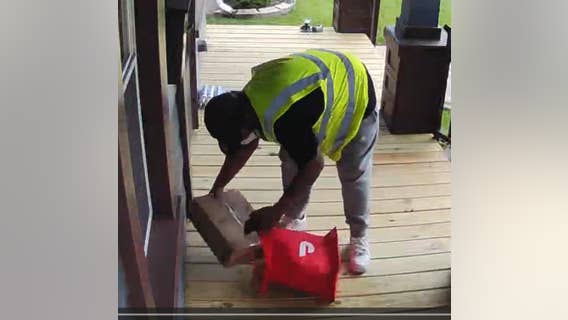 Suspect wanted after using DoorDash bag to steal package in Wyandotte