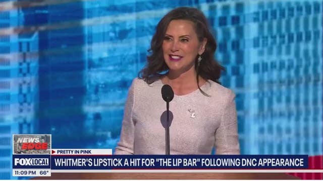 Pretty In Pink: Gov Whitmer’s pink lipstick goes viral after DNC speech