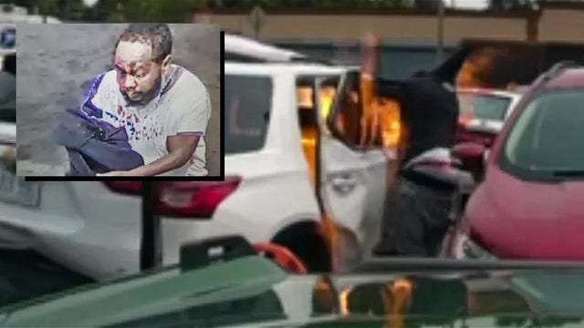 Video, photo released of man who set car on fire outside Detroit post office