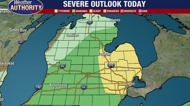 Metro Detroit under severe weather watch with storm risk high Friday night