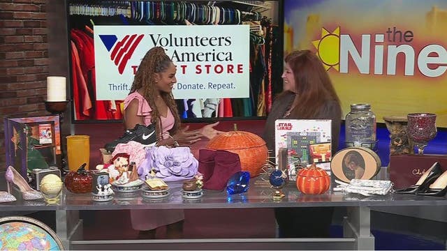 Volunteers of America visits to promote National Thrift Shop Day