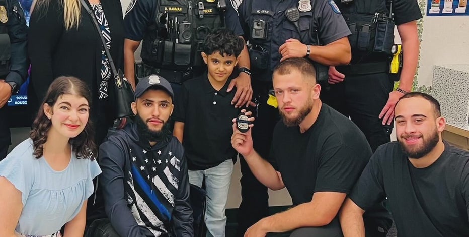 Officer Mohamed Said's 7-year-old brother escorted by police on first day of school