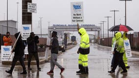 Source: Dockworkers' union suspends port strike until Jan. 15 to allow time to negotiate new contract