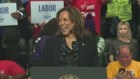 Watch: Kamala Harris holds rally in Flint, after campaign stop in Metro Detroit