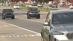 Rolls Royce shot up by suspects in Dodge Charger on Woodward during Royal Oak chase