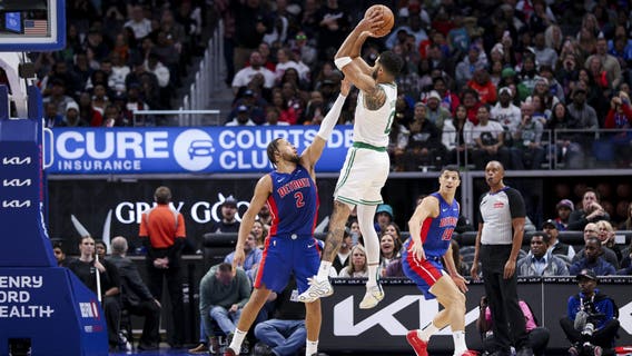 Tatum scores 37 points and Celtics hold to beat stubborn Pistons 124-118