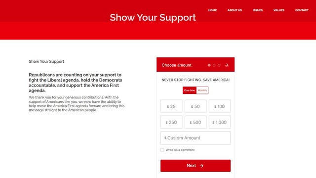 Man accused of running fake political websites to collect donations