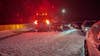 3 drivers hit firetruck while crews respond to pileup on icy Michigan freeway