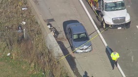 Construction worker dies after being hit by car on I-75 in Detroit