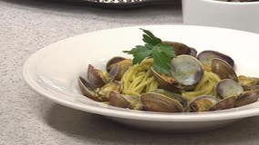 Recipe: Antica Nova’s spaghetti vongole with parsley pesto