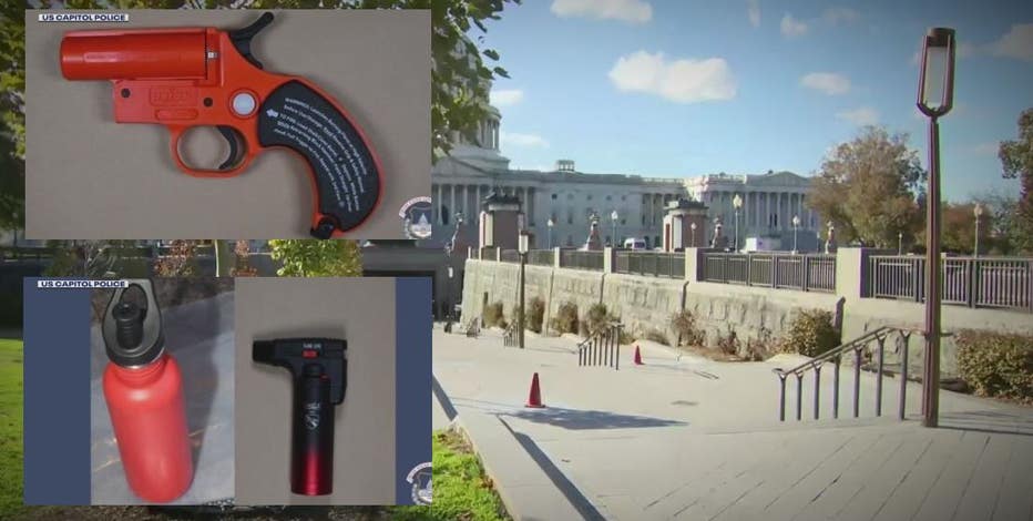 Election Day arrest at US Capitol armed with flare gun, gasoline was Westland man