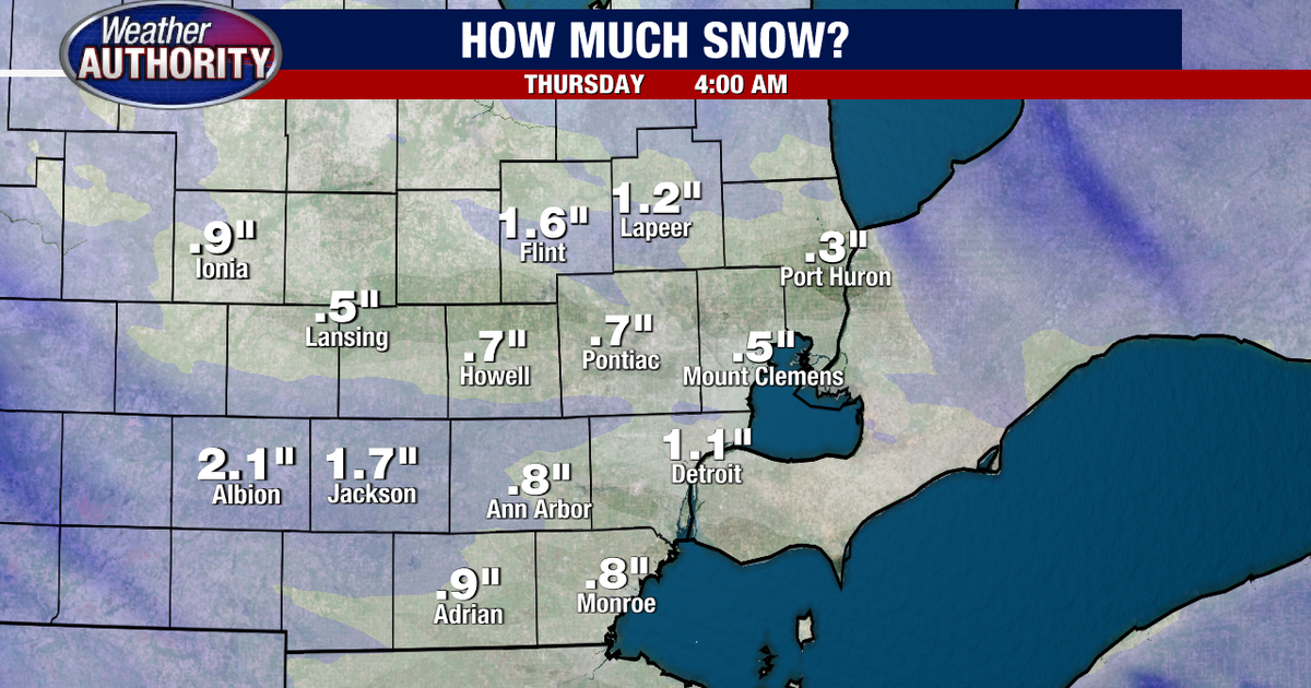 Southeast Michigan snow expected later this week - how much we could ...