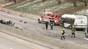 1 dead after crash on Lodge Freeway involving bus