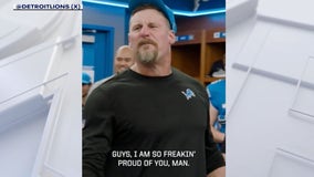 Lions' Dan Campbell's locker room speech after beating Packers
