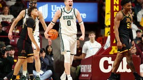 Carr scores 12, Kohler has double-double and Michigan State beats Minnesota 90-72 in Big Ten opener