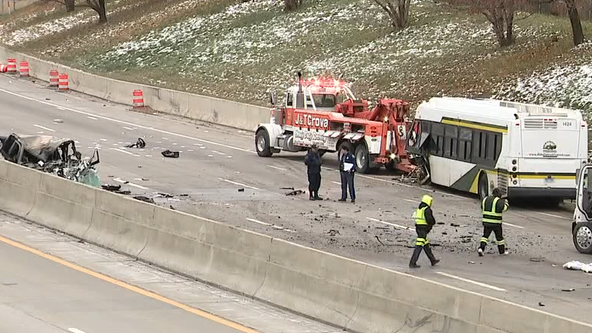 1 dead after crash on Lodge Freeway involving bus