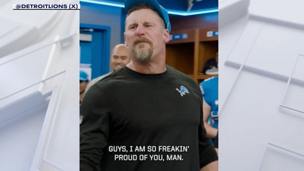 Lions' Dan Campbell's locker room speech after beating Packers