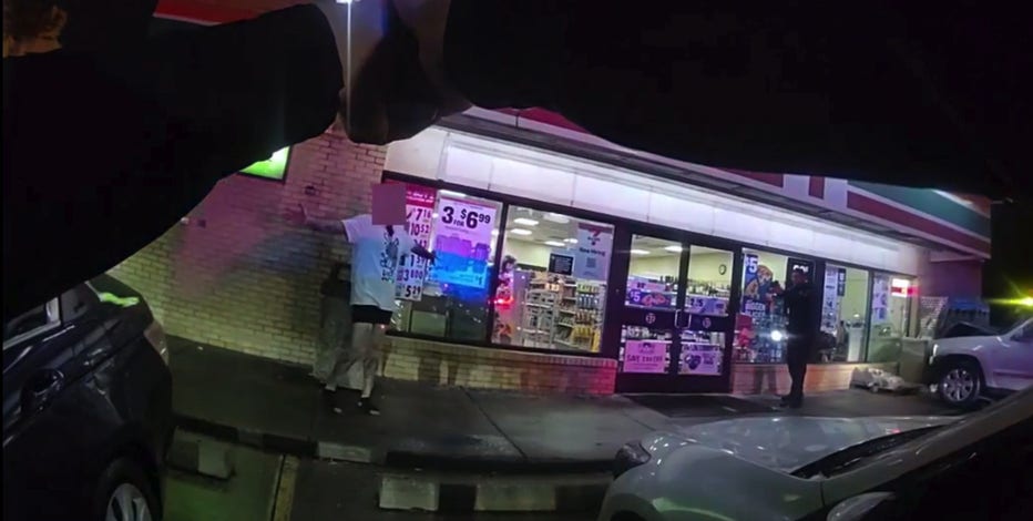 Knife-wielding man tased by Warren police after driving car into 7-Eleven