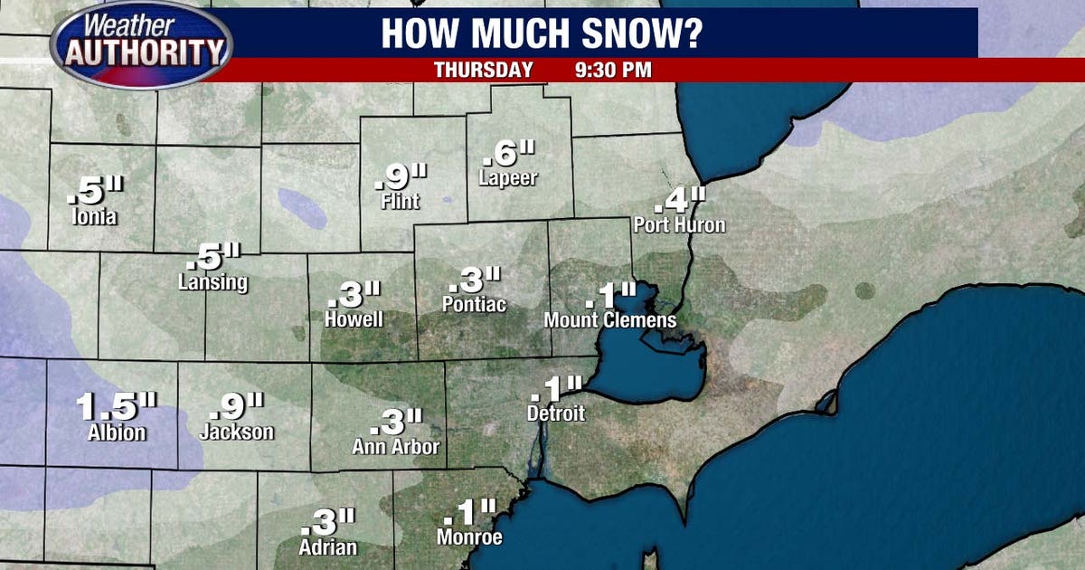 Metro Detroit weather: Snowy start to the day as the cold eases a bit ...