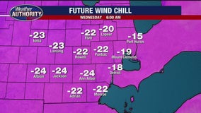 Cold Weather Advisory: Dangerous temperatures, with wind chills as low as -15 possible Monday in Metro Detroit