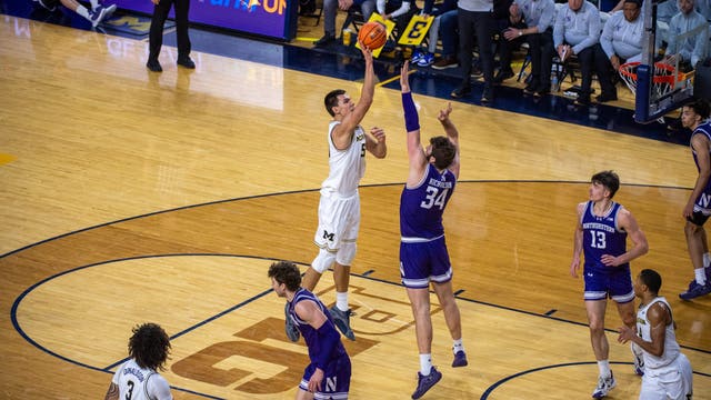 Goldin scores 31 points in No. 20 Michigan’s 80-76 overtime victory over Northwestern