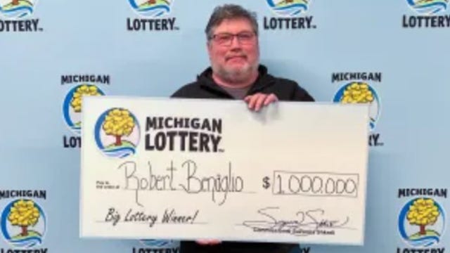 Man wins $1 million Powerball prize after buying Michigan Lottery ticket weekly for 10 years