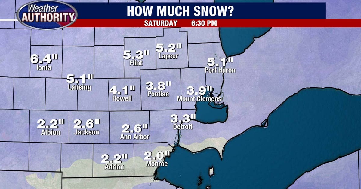Metro Detroit weather: Snow winds down today, but several inches on the ...