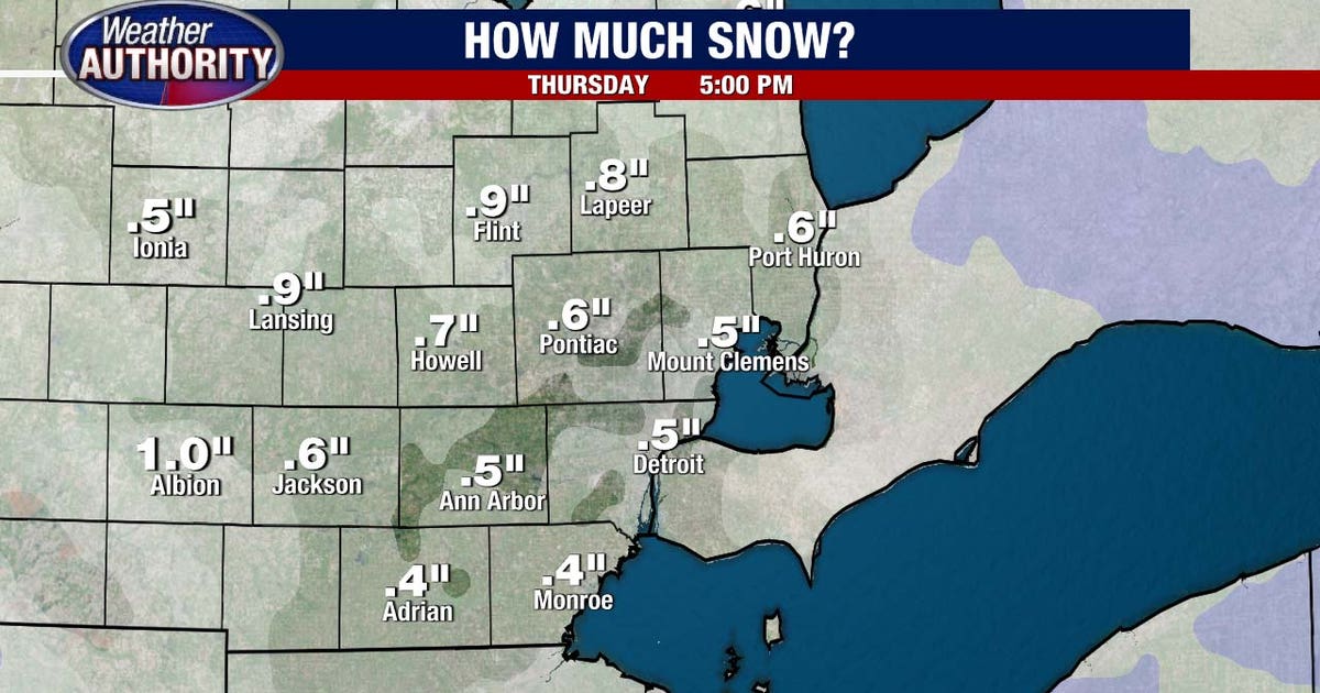Metro Detroit weather: Some light snow to start Thursday | FOX 2 Detroit