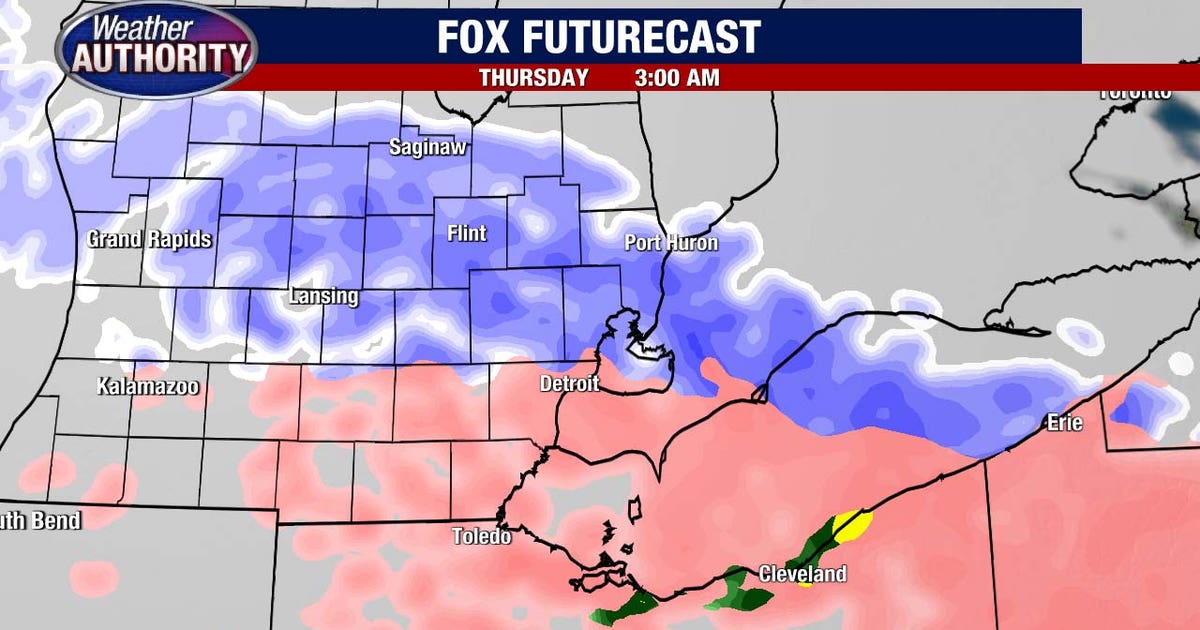 Metro Detroit weather: Wintry mix arrives late to create a slick, messy ...