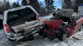 Speeding driver seriously injured after rear-ending pickup truck in Ann Arbor