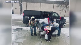 Warren police officer saves homeless family from freezing cold