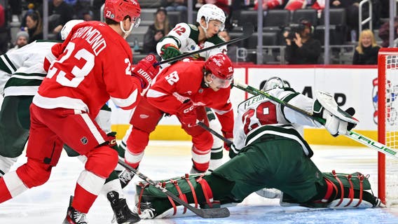 Rossi’s OT goal completes Wild’s 4-3 comeback victory over Red Wings