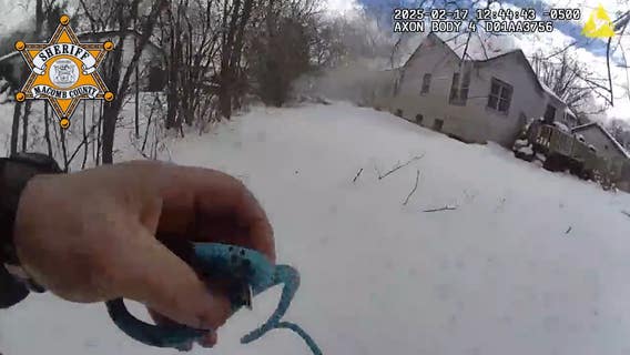 Video: Macomb County deputy rescues family dog at scene of house fire