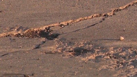 Pothole season brings out the orange cones throughout Metro Detroit