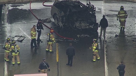 1 dead after fiery crash on Hines Drive in Northville Township