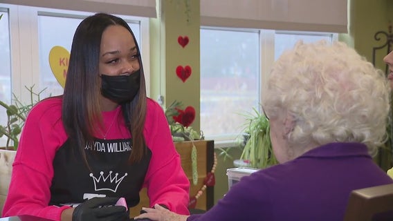 'I'm a happy girl': Metro Detroit salon owner pampers seniors for Valentine's Day