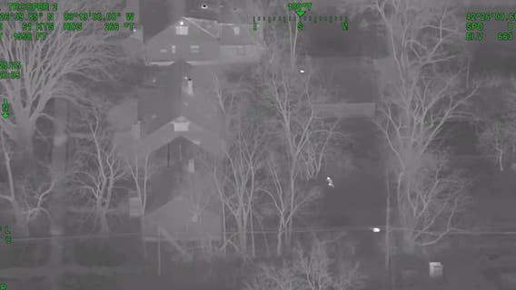State police helicopter tracks down armed suspect on the run in Detroit