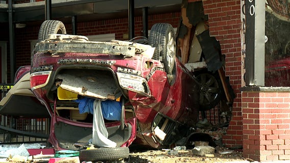 Driver flips vehicle, crashes into Ferndale apartment building