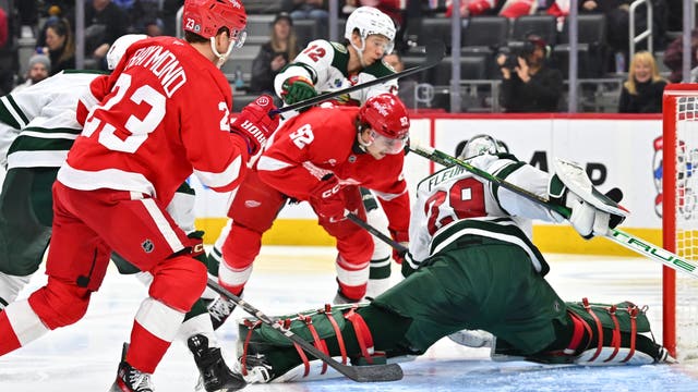 Rossi’s OT goal completes Wild’s 4-3 comeback victory over Red Wings