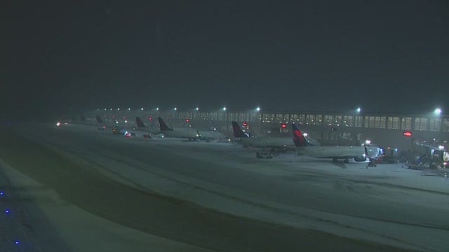 Detroit Metro delays: Travelers met with cancelled flights amid heavy snowfall
