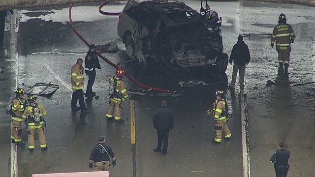 1 dead after fiery crash on Hines Drive in Northville Township