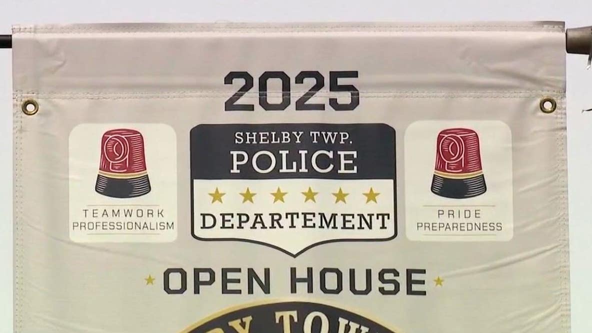 Spelling error on Shelby Township police banners grab attention