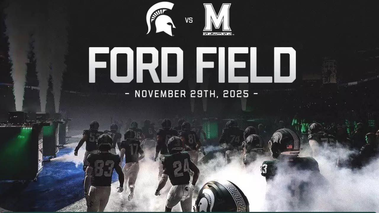 Michigan State football to play Maryland at Ford Field in 2025 regular season finale