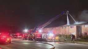 Families displaced after fire tears through Detroit apartment