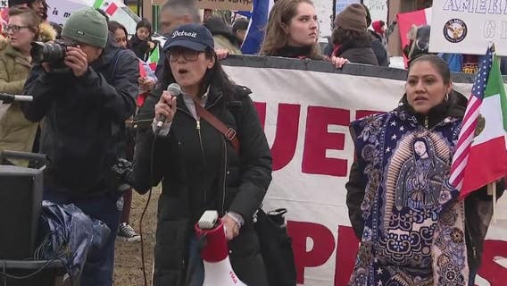 Anti-ICE protest held in SW Detroit: 'No matter where we come from, we are American'