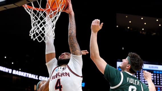 Auburn completes sweep of No. 1 seeds into Final Four, beating Michigan State 70-64