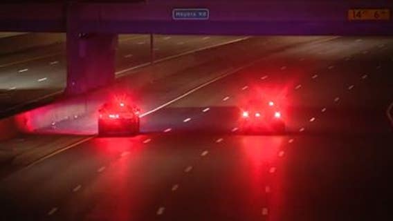 Vehicle hit by gunfire on I-96 near Meyers in Detroit overnight