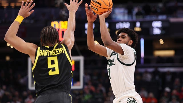 Jase Richardson scores 17 to lead No. 7 Michigan St. past No. 23 Oregon 74-64 in Big Ten Tournament