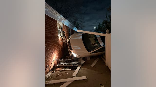 Vehicle in Tim Horton's drive-thru crashes into nearby Dearborn Heights home